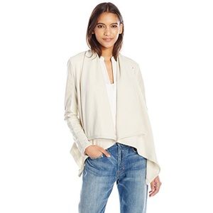 Blank NYC Faux Leather and Knit Lettie Jacket